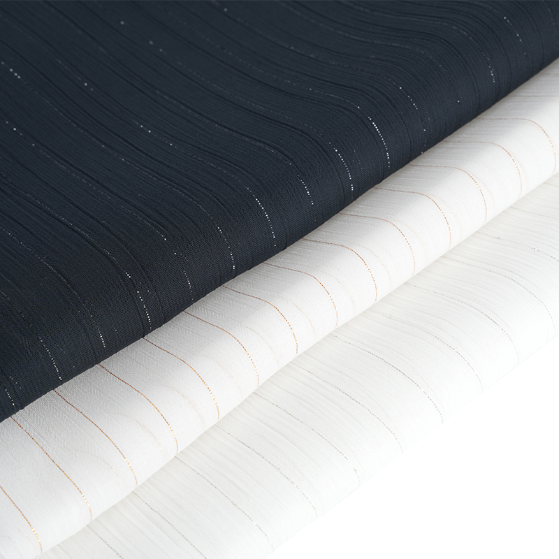 كريب شيفون حرير فضي 75D