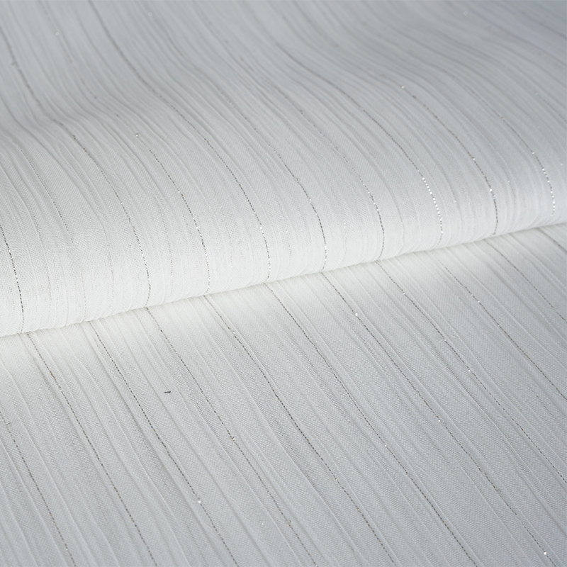 كريب شيفون حرير فضي 75D