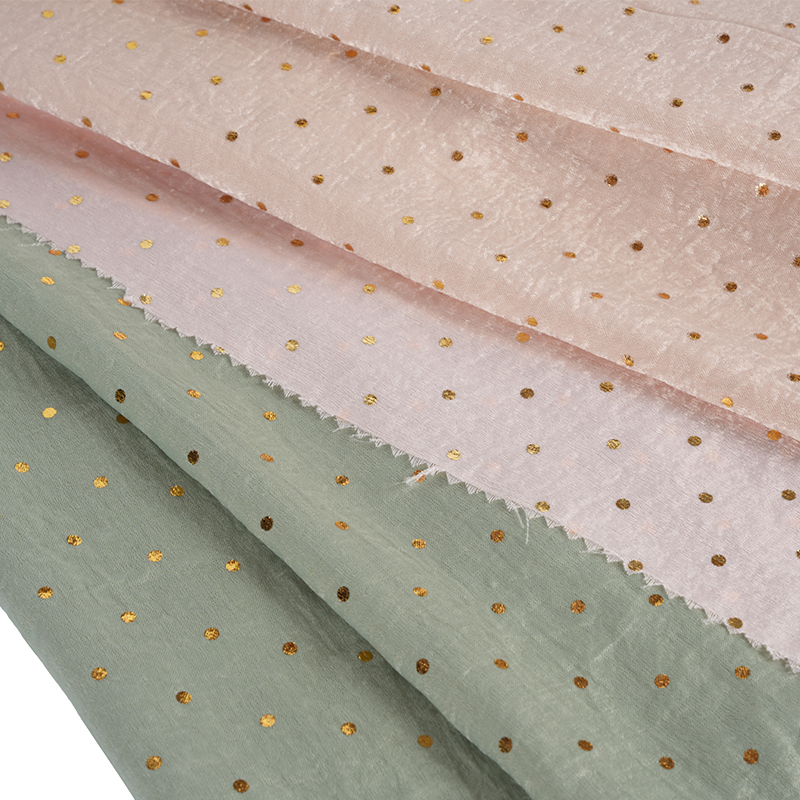 2026 قماش ختم من الساتان المخملي لتدفق الهواء على شكل نقطة