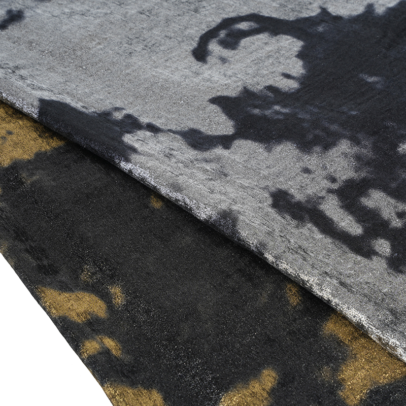 2026 ختم ساخن من الساتان المخملي (ختم ساخن فضي) بالإضافة إلى الغسيل