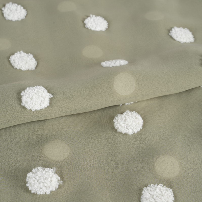 75d/18t الشيفون المسطح مع قماش التطريز منشفة