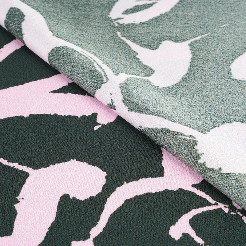 75D * 120D قماش طباعة حرير بوليستر متجعد