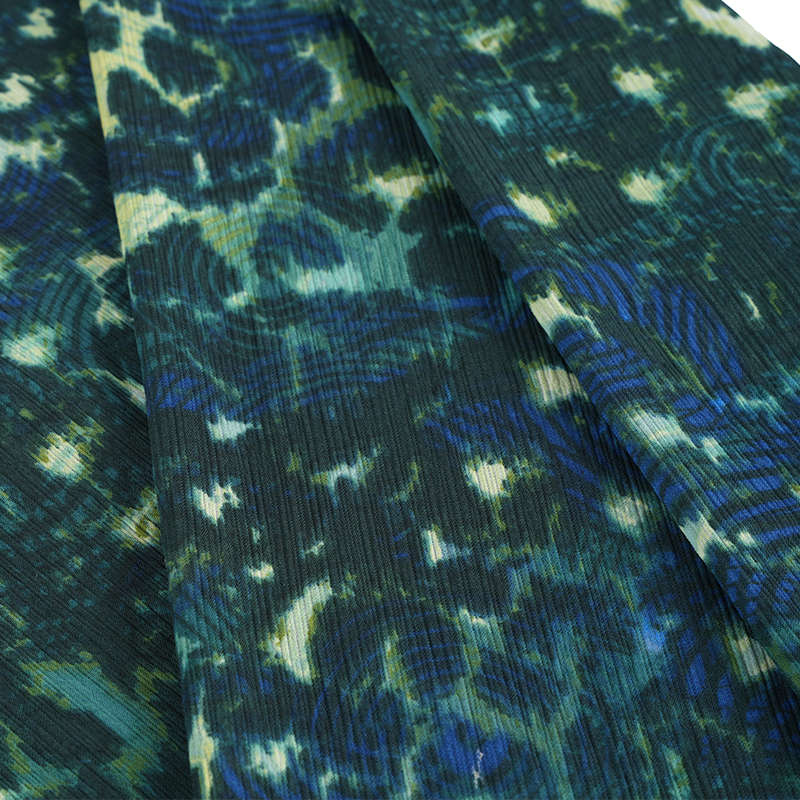 قماش باراكورد كريب 100d Cr3 مستدير بطبعة الفهد