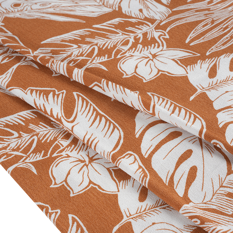 نسيج كريب منسوج ومطبوع غني