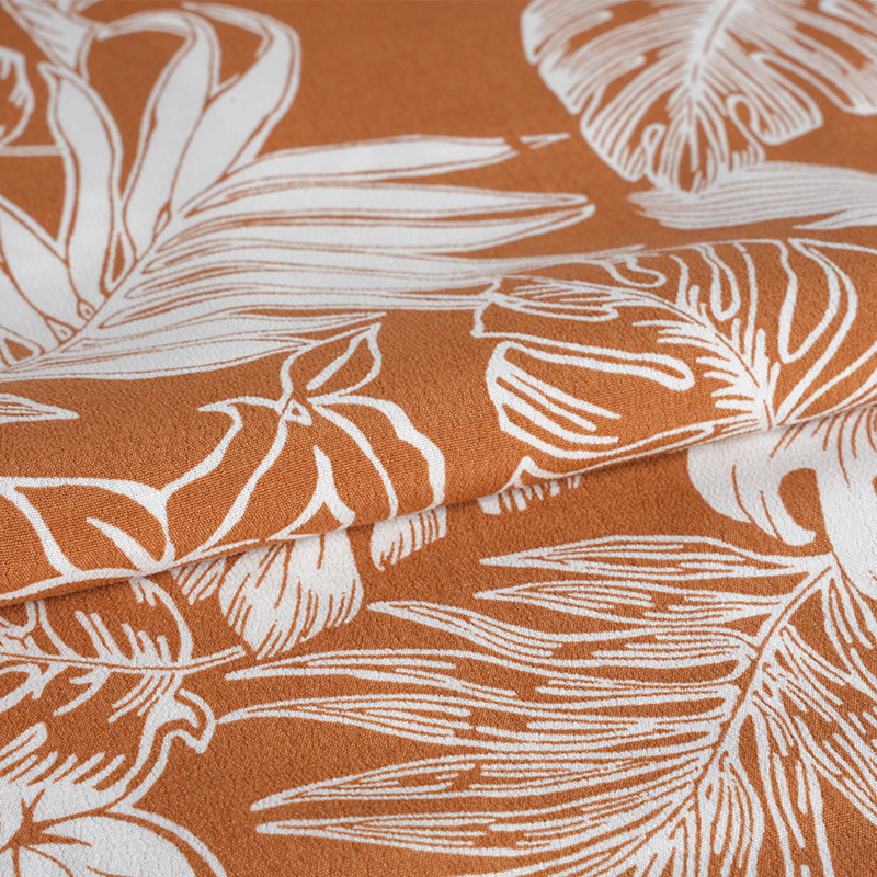 نسيج كريب منسوج ومطبوع غني