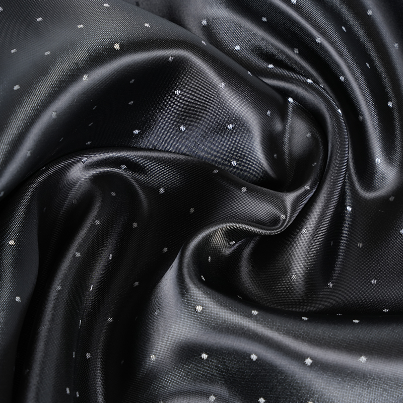 الكهروضوئية الساتان نقطة نسيج الجاكار