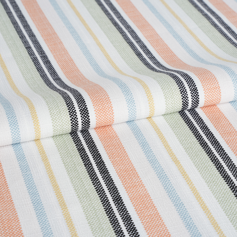 75D قماش طباعة مخطط من حرير الخيزران الأوركيد البرتقالي والأسود