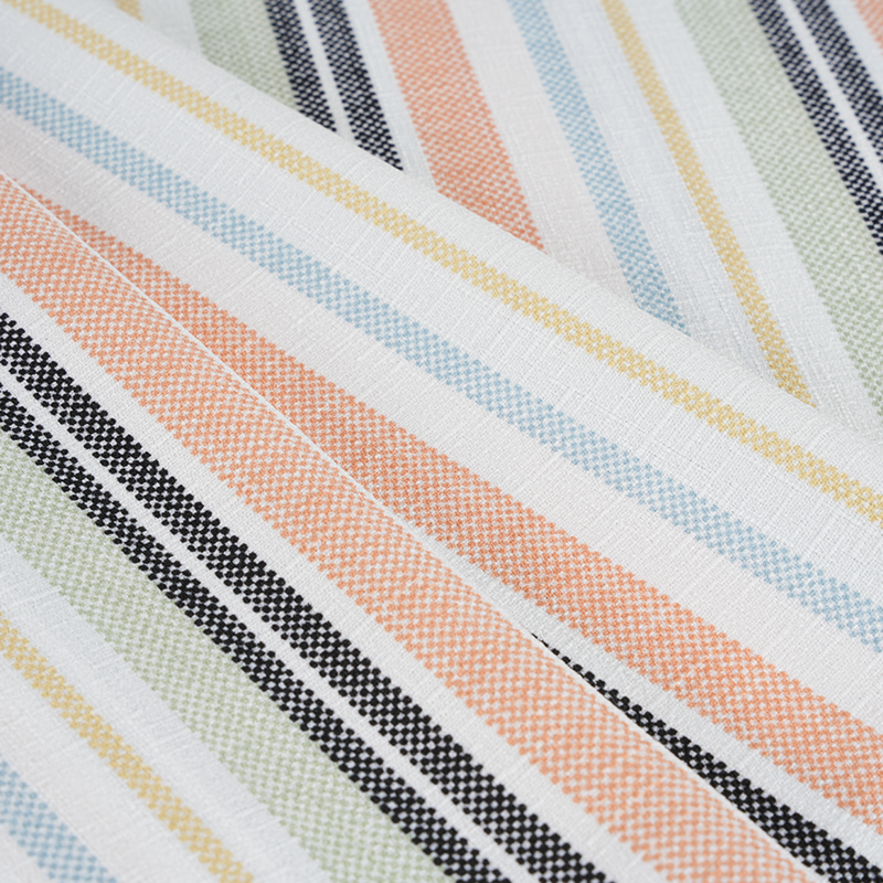 75D قماش طباعة مخطط من حرير الخيزران الأوركيد البرتقالي والأسود